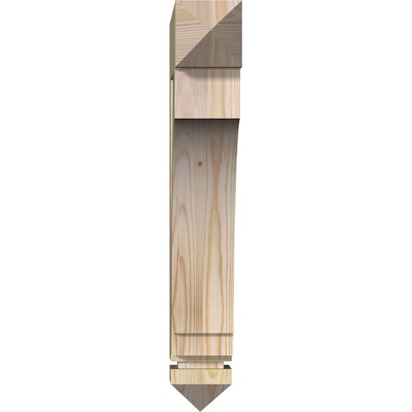 Imperial Arts & Crafts Rough Sawn Bracket, Douglas Fir, 4W X 18D X 26H